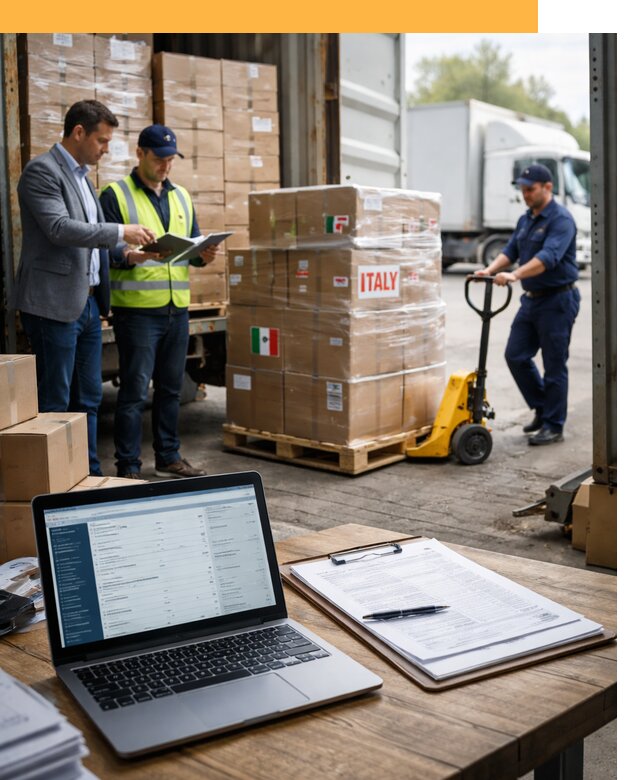 Доставка грузов из Италии: морские и авиаперевозки от 18229