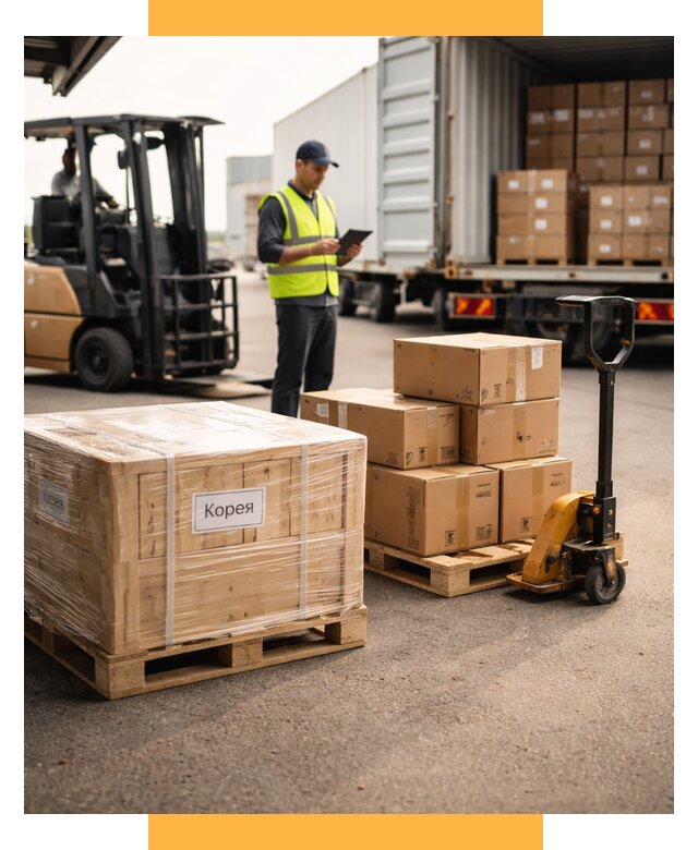 Доставка грузов в Корею из России от 35445 р. | СетСервис-Мцн