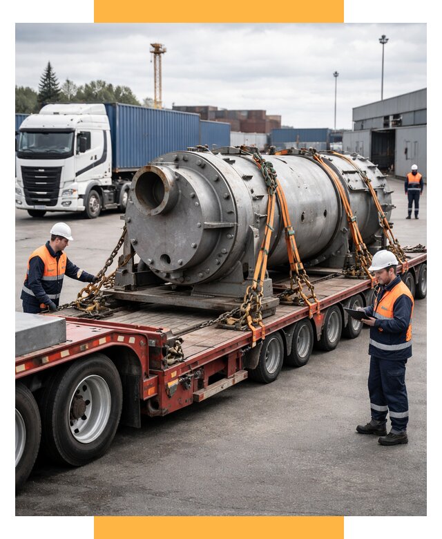 Перевозка тяжеловесных грузов под ключ от 151905 р. | СетСервис-Мцн